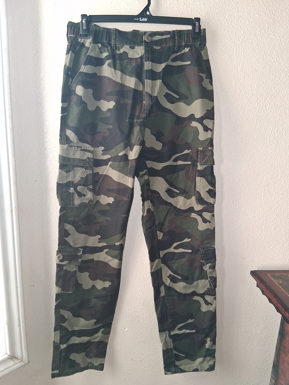 Men's Camouflage Cargo Pants - Green Camo 34wx32L Nwot Utility Gorpcore